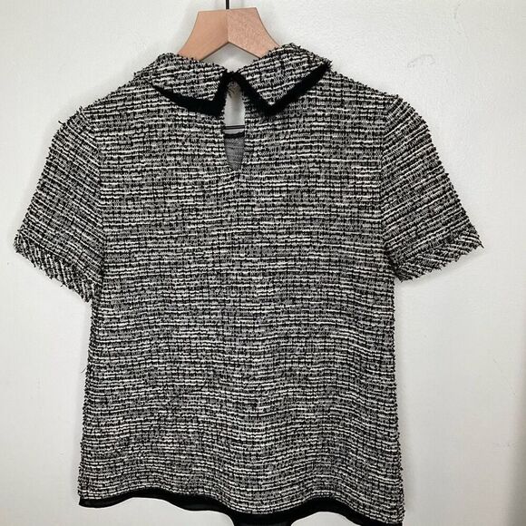 Anthropologie Collared Tweed Top - Picture 2 of 8